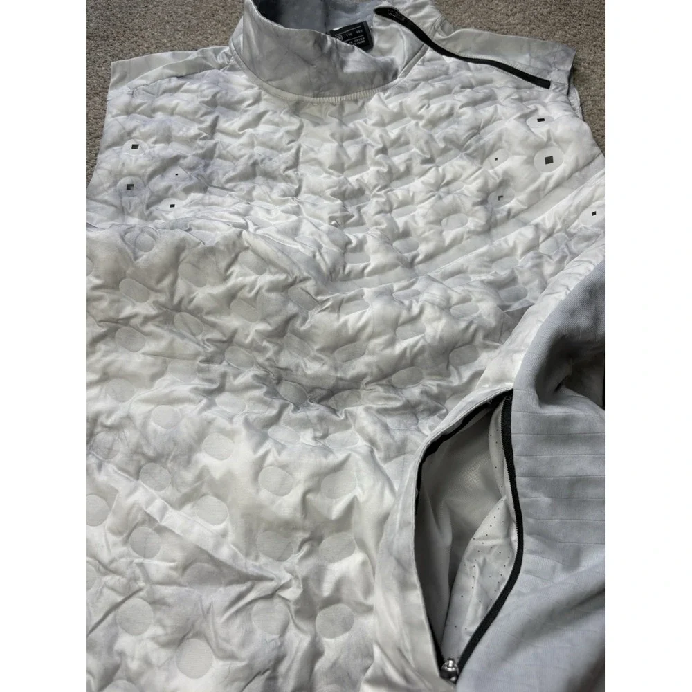 Nike Aeroloft Tech Pack Men's XXL 2XL Gray / White Running Vest Goose Down